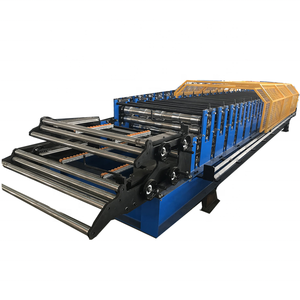 완전 자동 전기 절단 미국 R 패널 더블 레이어 알루미늄 루핑 시트 만들기 기계 - Product Image 6