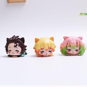 Set <span class=keywords><strong>de</strong></span> 6 Figuras <span class=keywords><strong>de</strong></span> Acción <span class=keywords><strong>de</strong></span> Anime Japonés, Estilos Nuevos, Personajes <span class=keywords><strong>de</strong></span> Dibujos Animados como <span class=keywords><strong>Tanjiro</strong></span>, Nezuko, Zenitsu Agatsuma, Figuras Coleccionables <span class=keywords><strong>de</strong></span> PVC - Product Image 3