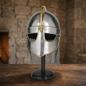 Eowyn Dernhelm Helmet <b>Lord</b> <b>Of</b> <b>The</b> <b>Rings</b> Cosplay Costume <b>Gift</b> Stainless Steel Gold Plated Armor Collectible Cosplay Costume <b>Gift</b> - Product Image 6