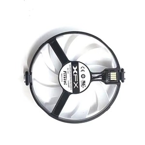 Nuevo ventilador LED GPU <span class=keywords><strong>470</strong></span> 480 RX570 580 XFX <span class=keywords><strong>AMD</strong></span> <span class=keywords><strong>Radeon</strong></span> <span class=keywords><strong>RX</strong></span> 4G 8G Black Wolf tarjeta gráfica ventilador de refrigeración - Product Image 2