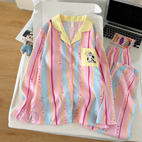 Pyjama en coton nuage pour femme 2026, ensemble neuf à manches longues pour le printemps et l'automne, vêtements d'intérieur pouvant être portés à l'extérieur