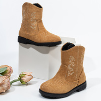 Bottes pour enfants unisexes durables, imperméables, confortables et légères pour les activités de plein air Bottes de cow-boy pour enfants