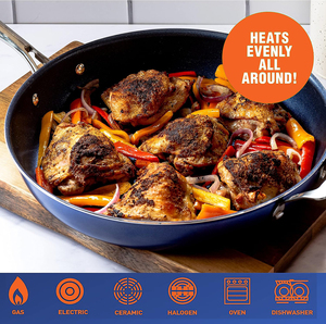 High Quality Ceramic Nonstick Aluminium Frying <b>Pan</b> Stainless Steel Handle <b>Induction</b> Bottom 3-4L Capacity for Gas <b>Induction</b> - Product Image 4