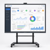 Pantalla Interactiva Plana de 65 Pulgadas con Windows OPS I7 PC 4K para Conferencias