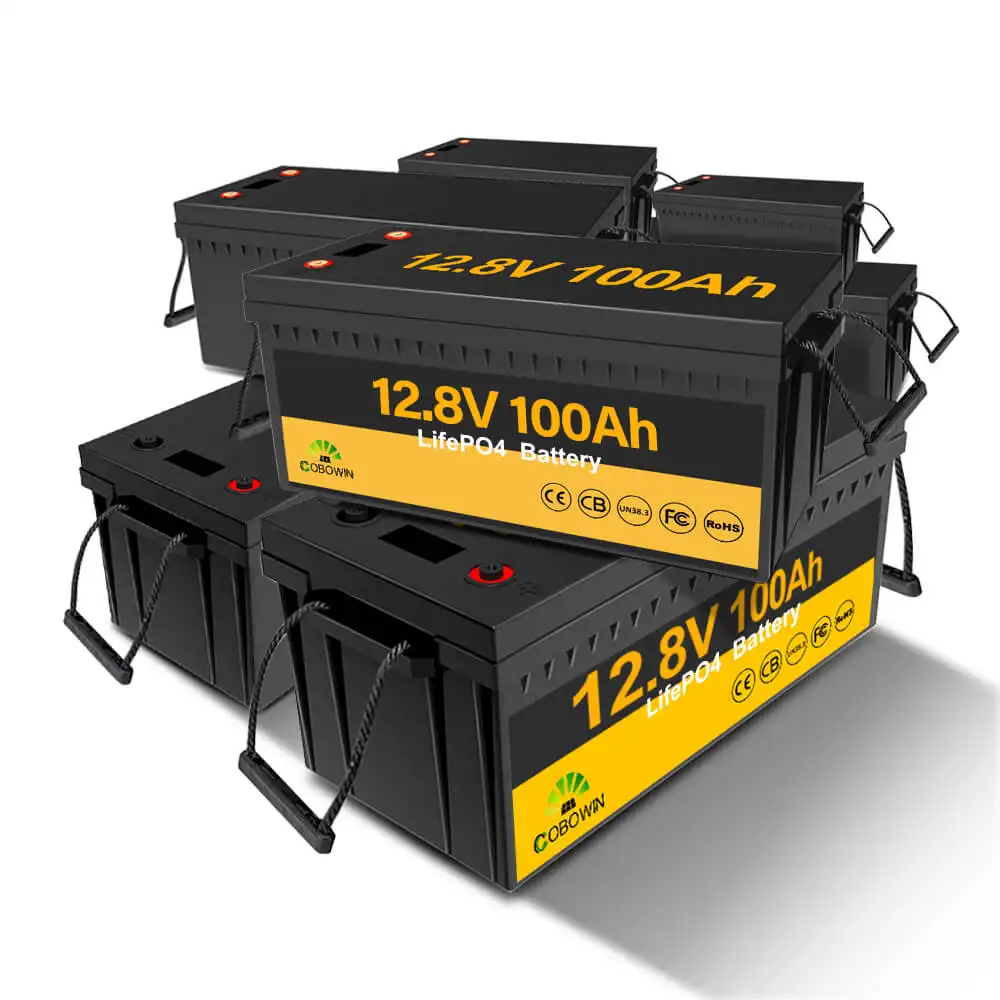 Аккумуляторная батарея класса 12 В 100А 24 В 200ALifepo4 с пластиковой коробкой для высококачественного солнечного света