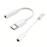 Adaptateur de câble pour écouteurs Type-C vers 3,5 mm, Type C USB-C mâle vers prise audio 3,5 mm femelle pour Android