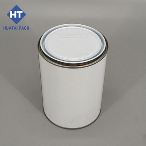 1L (D108mm * H130mm) Tapa <span class=keywords><strong>de</strong></span> palanca tripletita Lata <span class=keywords><strong>de</strong></span> metal con <span class=keywords><strong>interior</strong></span> sin forro y lata <span class=keywords><strong>de</strong></span> <span class=keywords><strong>pintura</strong></span> redonda exterior <span class=keywords><strong>blanca</strong></span> - Product Image 5