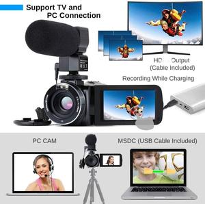 Caméra photo professionnelle 8K, caméra vidéo DSLR 8K, 120 images par seconde, petite caméra idéale <span class=keywords><strong>pour</strong></span> les vidéos <span class=keywords><strong>YouTube</strong></span> - Product Image 4