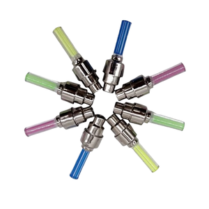 Bouchons de valve de pneu en plastique avec lumière LED pour voiture, vélo, moto, bleu, jaune, vert, rouge - Product Image 2