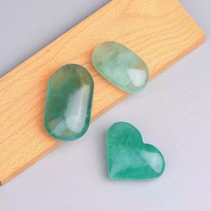 Piedra de la Palma de la Mano de Fluorita Verde Pulida al por Mayor, Piedra de la Preocupación, Cristal Curativo, Adorno Espiritual de Feng Shui, Decoración del Hogar - Product Image 3
