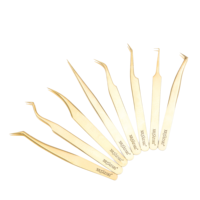 Pince à cils multifonctionnelle durable à pointe argentée dentelée pour extensions de cils, outil professionnel d'extension de cils