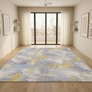 Alfombra Comercial Axminster de Color Sólido, Lana/Nylon66, para Sala de Conferencias, Antimanchas, Antideslizante, Antibacteriana, Lavable - Product Image 1
