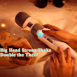 Verwarmende AV-staaf 360 graden rotatie vibrator volwassenen waterdichte siliconen oplaadbare volledige lichaamsmassage seksspeeltje - Product Image 4