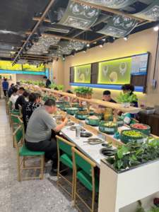 Smart Food Deliver Rotary <span class=keywords><strong>Sushi</strong></span> y Rotary Small Hot Pot Restaurant Sistema de cinta transportadora - Product Image 4