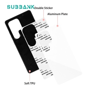 Subbank all'ingrosso 2D TPU <span class=keywords><strong>custodia</strong></span> per telefono in plastica per <span class=keywords><strong>Samsung</strong></span> S25 Ultra serie in alluminio Plate stampato LOGO sublimazione in bianco - Product Image 5