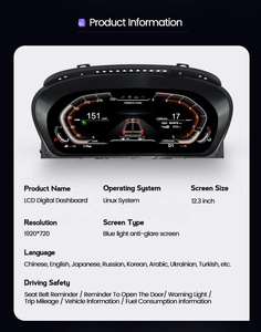 Cruscotto Digitale MEKEDE Cluster Elettronica Auto Schermo Virtuale LCD 1920*720 per <span class=keywords><strong>Serie</strong></span> 5 E60 E61 <span class=keywords><strong>Serie</strong></span> 6 E63 E64 - Product Image 3