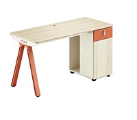 Bureau de direction en panneau ISO E0 avec revêtement en mélamine nano, glissières silencieuses, charnières à fermeture douce, boîte à câbles, serrure à code et pieds en aluminium