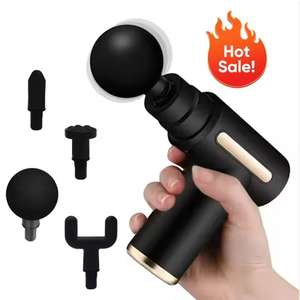 Mini pistola de fascia de carga muscular de cabeza múltiple portátil para masaje corporal - Product Image 5