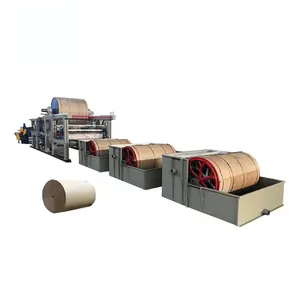 Industrial factory supply high productivity second hand kraft paper corrugated paper making machine