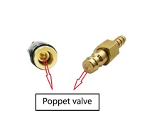 Connecteur à rupture sèche OEM Rectus 21 Mini de haute qualité, double coupure, déconnexion sans fuite pour applications pneumatiques critiques