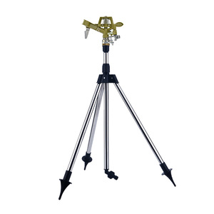 หัวฉีดน้ำแบบหมุน Huabangshi Tripod Impact Sprinkler ผลิตจากโลหะผสมสังกะสี ขนาด 1 นิ้ว สำหรับรดน้ำสนามหญ้า - Product Image 3