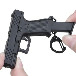 High Quality Portable Keychain <strong>Mini</strong> Pistol Shape Tactical Keychain Model Metal Plastic <strong>Keyring</strong> - Product Image 3