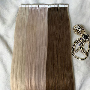 工厂价优质双拉丝100%真人发供应商22英寸胶带接发 - Product Image 4