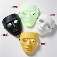 Masques d'horreur multicolores en plastique pour Halloween, accessoires de costume pour la danse et les spectacles, vente en gros du fabricant
