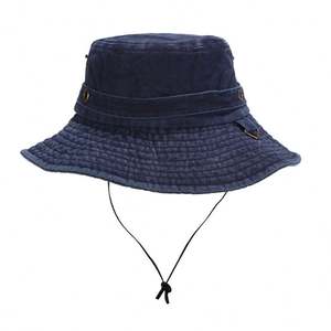 หมวกทรงบัคเก็ตหมวกทรงถังลายพรางมีเชือกผูกสำหรับชาวประมงตกปลาฤดูร้อน - Product Image 5