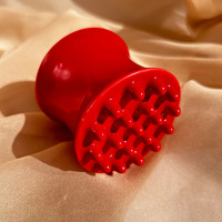 Masseur corporel et facial en céramique Faye YJ013 avec pierres chaudes, poignée 3D, couleur rouge, avec outil Guasha