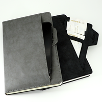 Agendas de luxe 2027, format A5, journal personnalisé avec couverture en PU à rayures verticales, poches cachées multicouches, pour cadeau d'affaires