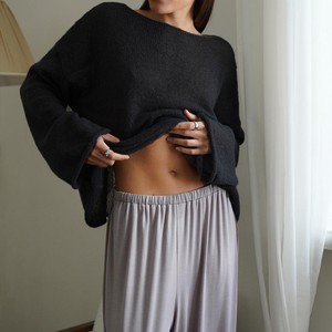 Maglione da <span class=keywords><strong>Donna</strong></span> di Alta Qualità, Design Personalizzato, Casual, Traforato, Morbido, a Maglia, Maniche Lunghe, Produttore di Maglieria - Product Image 5