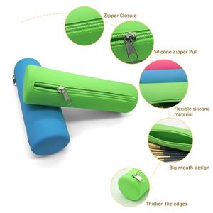 Trendy Waterproof Silicone Portable <b>Makeup</b> <b>Brush</b> Pouch <b>Bag</b> Custom Logo Coin Purse for Travelling Fashion Home Decor Wholesale - Product Image 5