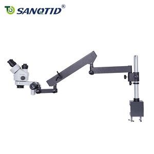 <span class=keywords><strong>Microscope</strong></span> stéréoscopique trinoculaire SANQTID 4K avec caméra, support de bras articulé réglable <span class=keywords><strong>7X</strong></span> 4.5X, tête de 76 mm - Product Image 6