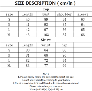 Conjunto de dos piezas de edición coreana de nueva moda de otoño, chaqueta de manga larga con cuello redondo y falda sexy - Product Image 2