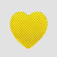 Tampons démaquillants en coton sans peluches en forme de cœur personnalisables, 200 pièces par boîte PP pour marque de produits d'onglerie à étiquette privée