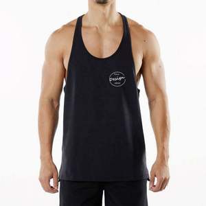 เสื้อกล้ามเล่นกีฬาลำลองสำหรับผู้ชายเสื้อกล้ามมีโครงเสื้อสำหรับใส่ไปยิมเสื้อกล้ามผ้าฝ้ายออกแบบโลโก้ได้ตามต้องการ - Product Image 4