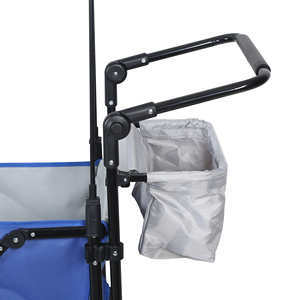 Factory Sale Portable Camping Trolley <strong>Beach</strong> Storage Folding Wagon <strong>Cart</strong> With Wheels and Awning - Product Image 2