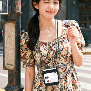 Sac <span class=keywords><strong>photo</strong></span> noir en cuir PU, vente directe usine, offre une protection complète pour les appareils <span class=keywords><strong>photo</strong></span> instantanés - Product Image 4