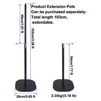 Igreslite 8 pièces sans fil DMX Artnet 360 Pixel LED Tube ensemble étanche 1.2M batterie Pixel Tube lumière de scène