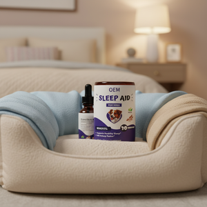 Produits transfrontaliers très demandés : Gouttes de soutien au sommeil pour chats et chiens – Complément nutritionnel favorisant un sommeil sain – Fabrication OEM - Product Image 1