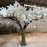 Arbre artificiel de mariage KH Restaurant, cerisier blanc Sakura sur mesure avec différentes options de style
