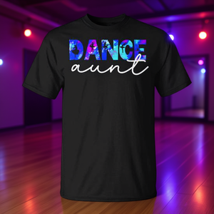 T-shirt Dance Aunt pour tante dansante avec un design coloré et un texte amusant - Product Image 3