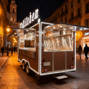 Remorque de restaurant personnalisée, camion de restauration, chariot de rue, camion de cuisine avec cuisine complète - Product Image 2