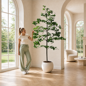 Artificial Olive Tree 5ft-8ft-Eco-Friendly Plastic Indoor Home Decor for Living Room Office Bedroom-Tall Faux Plant