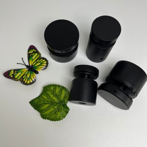 Juego de cuatro espaciadores de vidrio negro mate con tapa de rosca, premium, para orificios de tornillos de separación de paneles, para herrajes de barandillas de vidrio <span class=keywords><strong>Causeway</strong></span> - Product Image 6