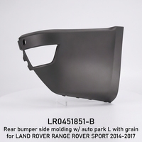 Moulure latérale de pare-chocs arrière en matériau anti-décoloration LR0451851-B avec capteur de stationnement automatique L avec grain pour LAND ROVER RANGE ROVER SPORT 2014-2017