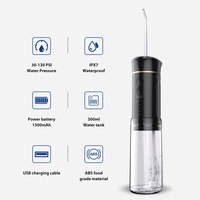 OEM 3 modes de travail 180ml cure-dents rétractable 5 niveaux de pression d'eau nettoyage des dents Mini irrigateur oral électrique sans fil