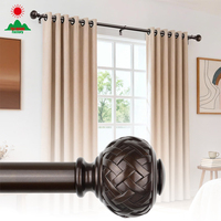 Tringle à rideaux extensible de qualité supérieure, tringle à rideaux en métal, ensembles de tringles à rideaux, décoration de fenêtre moderne