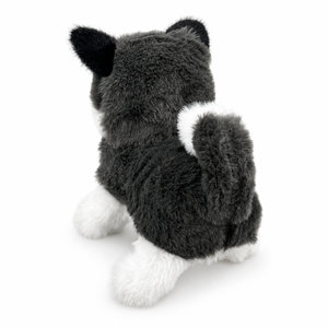 Juguete de Peluche Interactivo Musical, <span class=keywords><strong>Husky</strong></span> de Peluche que Camina, Ladra, se Estira y Mueve la Cola, Cachorro Negro, Gris y Blanco, Regalo para Niños y Niñas - Product Image 4